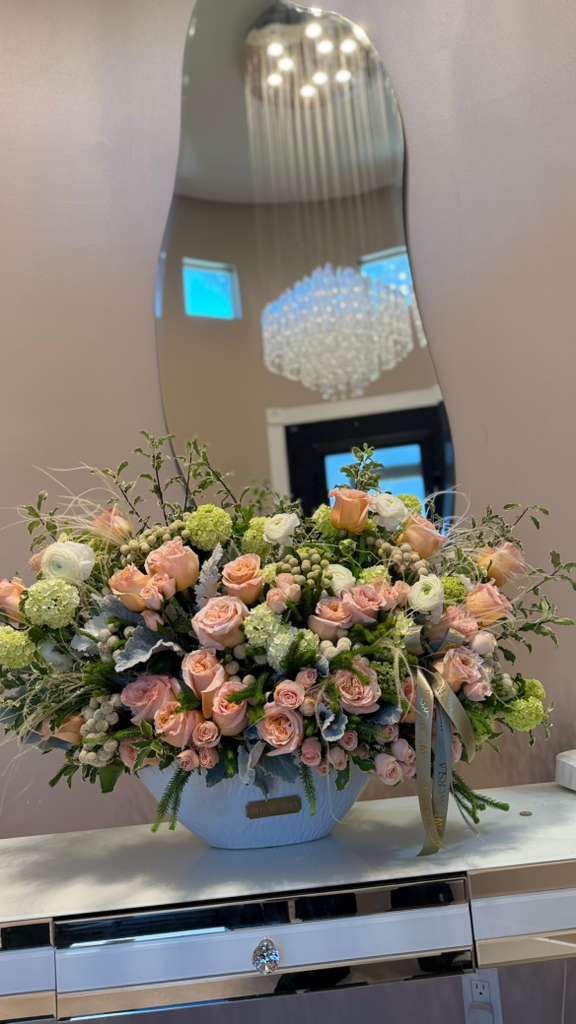 Pink Rose Arrangement — view 1
