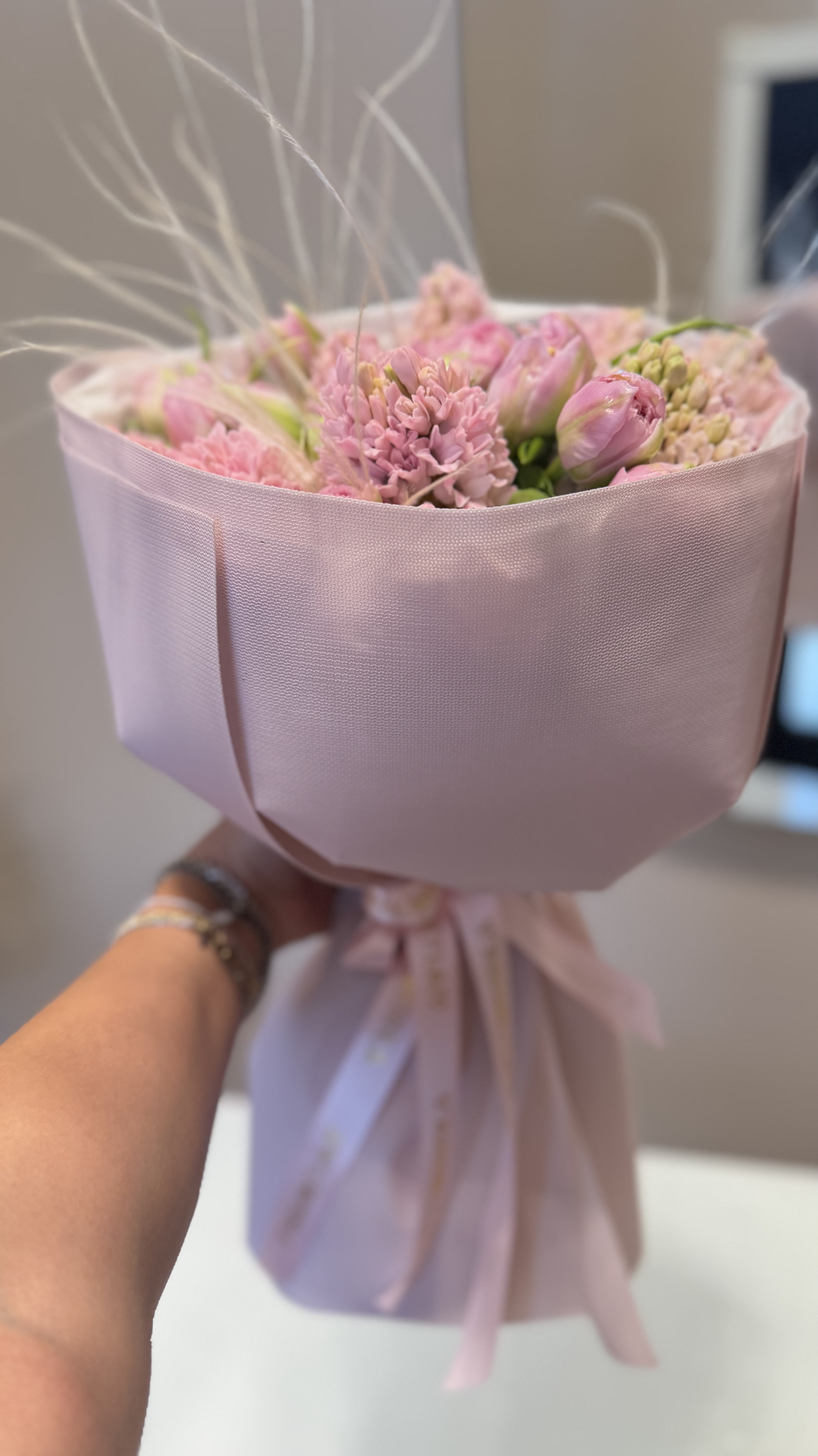Pink tulips — view 1